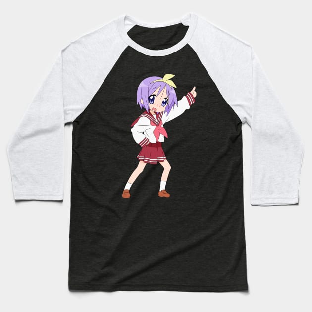 Tsukasa Pose Baseball T-Shirt by KokoroPopShop